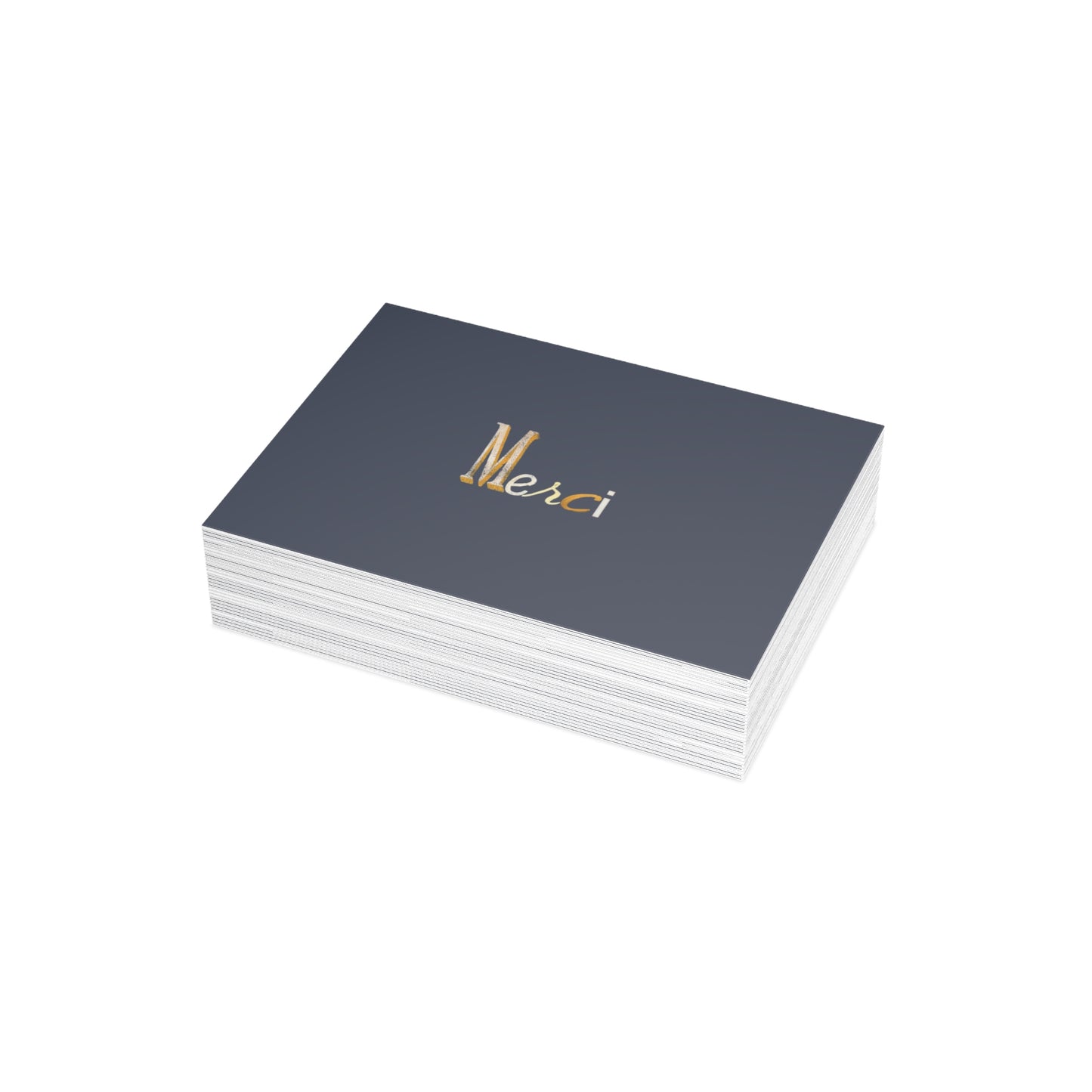 Merci -Thank You Greeting Card, French Parisian Typography