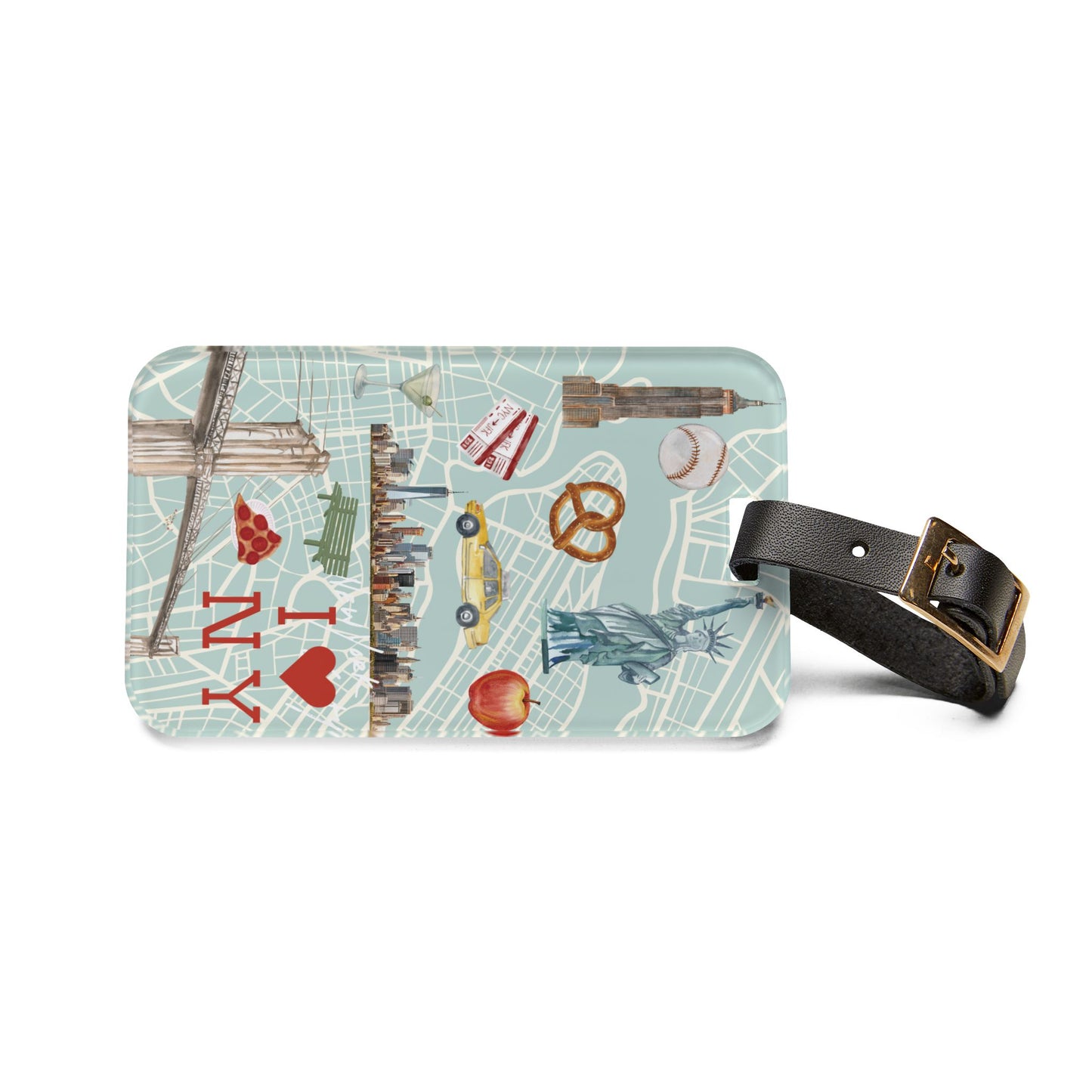 New York City Acrylic Travel Luggage Tag - NYC, Group, Travel Gift