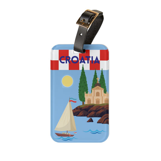 Croatian Travel Luggage Tag - Perfect for Vacation, Summer Travel, Croatian Theme Gift, Wanderlust Essentials