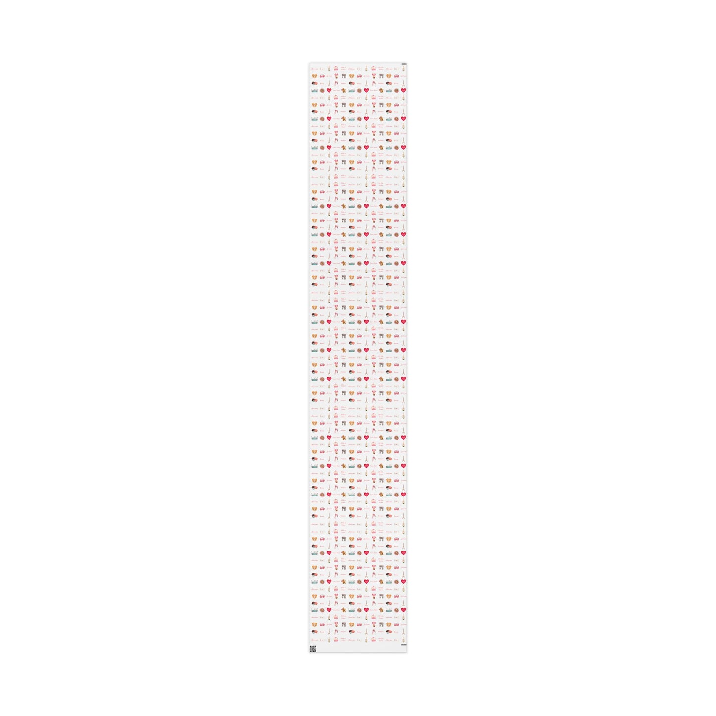 Paris Themed Valentines Day Whimsical Wrapping Paper