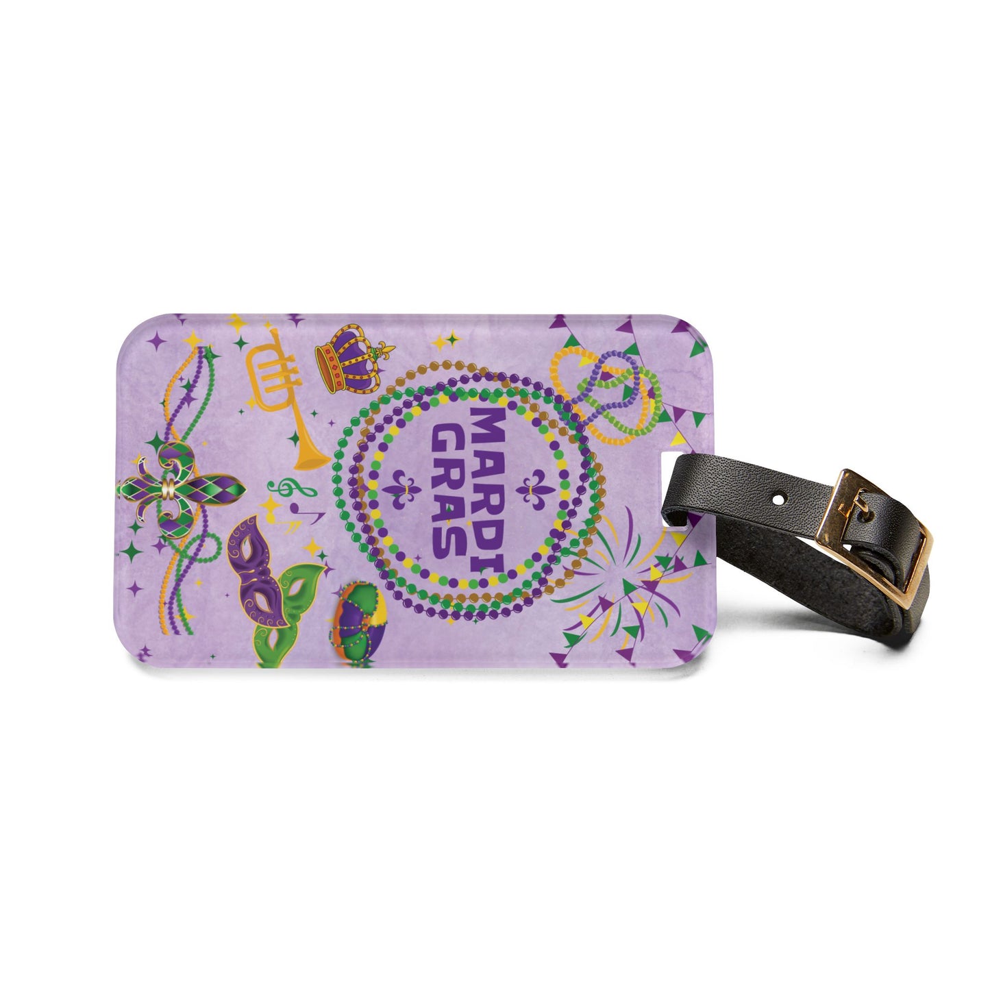 New Orleans Mardi Gras Acrylic Travel Luggage Tag - NOLA, Group, Travel Gift