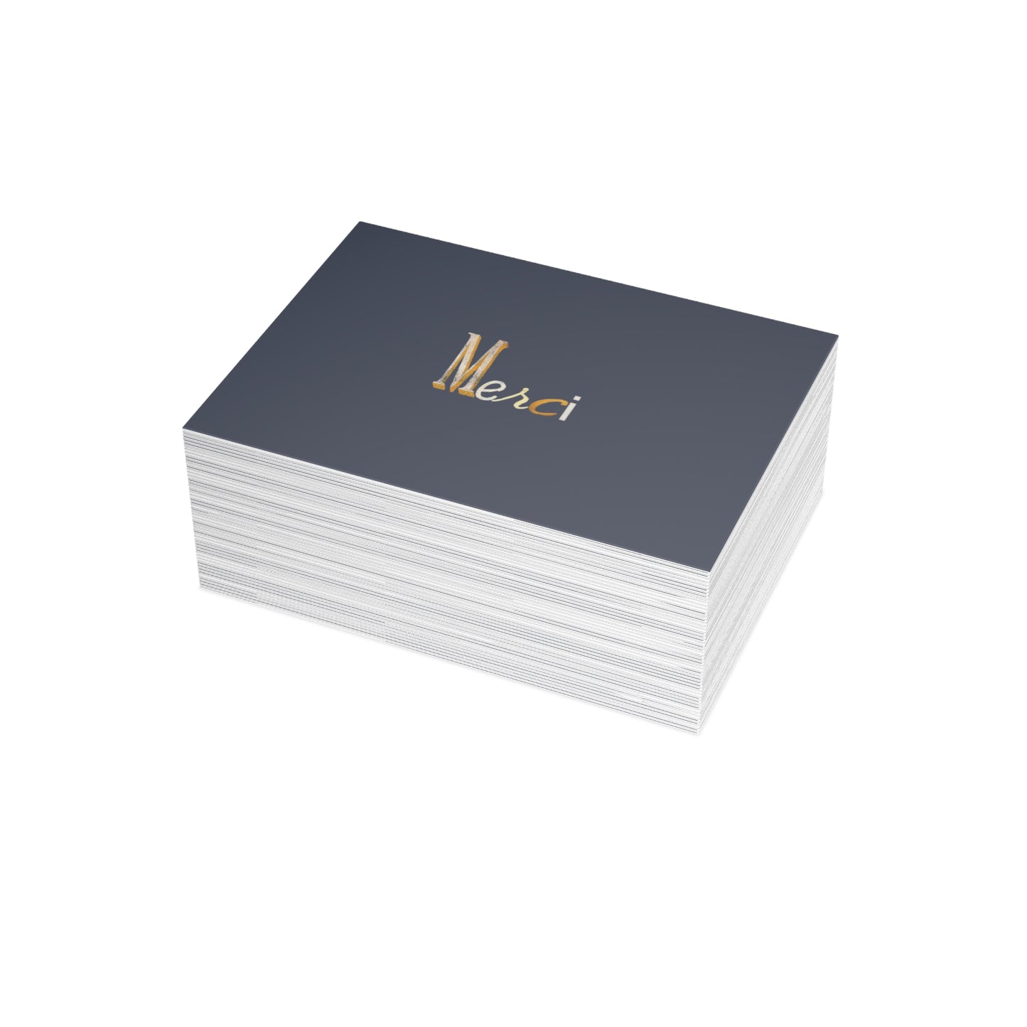 Merci -Thank You Greeting Card, French Parisian Typography