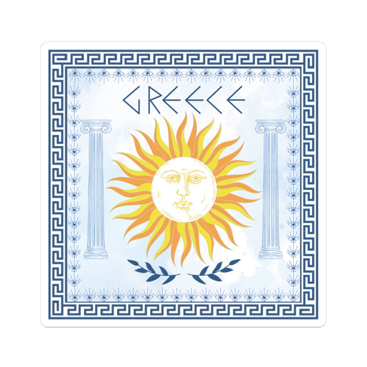 Greek Summer Inspired- Kiss Cut Stickers- Greece Travel, Planner Laptop Accessories, Gift for Travelers