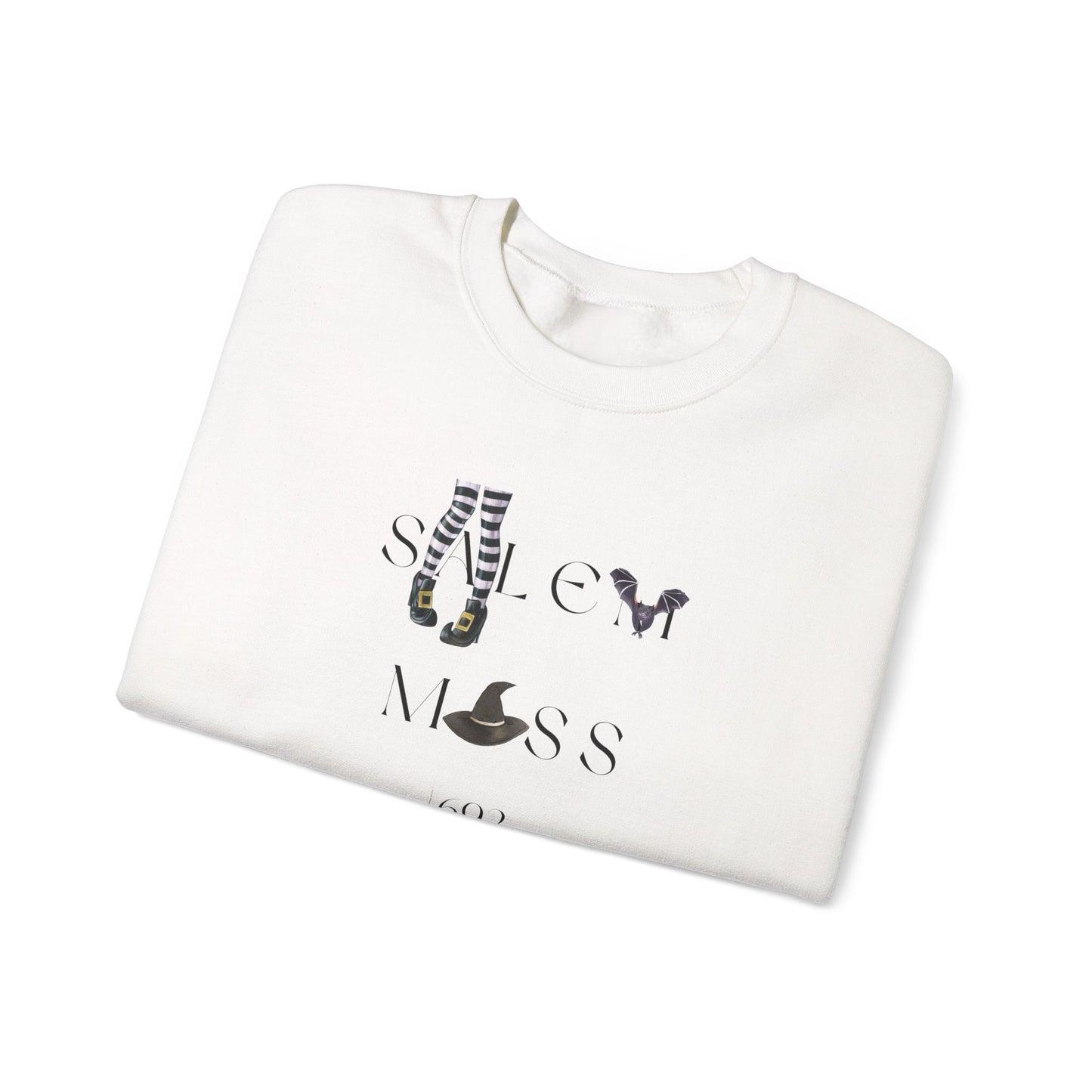 Salem Mass 1692- Witch and Halloween-Inspired Graphic Crewneck Sweatshirt