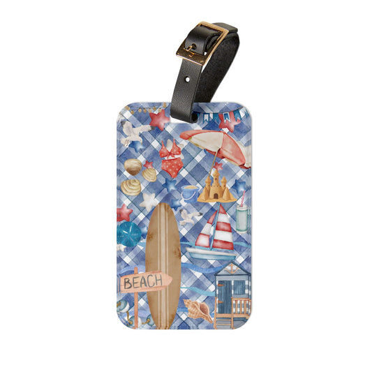 New England, Cape Cod, Nantucket, Americana Beach Summer Travel Luggage Tag - Perfect for Vacation, Travel, Gift, Wanderlust Essentials