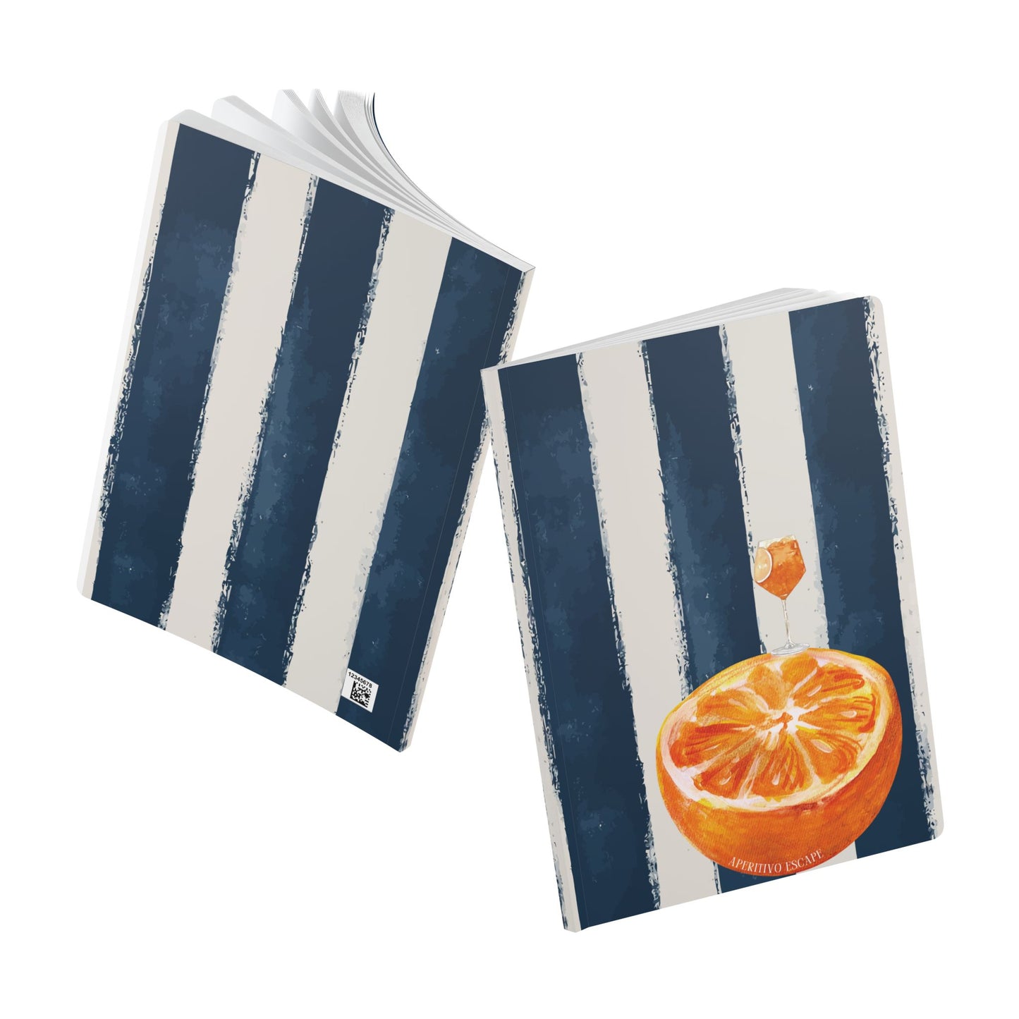 Aperitivo Escape Travel Notebook | Mediterranean Summer Journal | Vacation Soft Cover Notebook | Travel Gift
