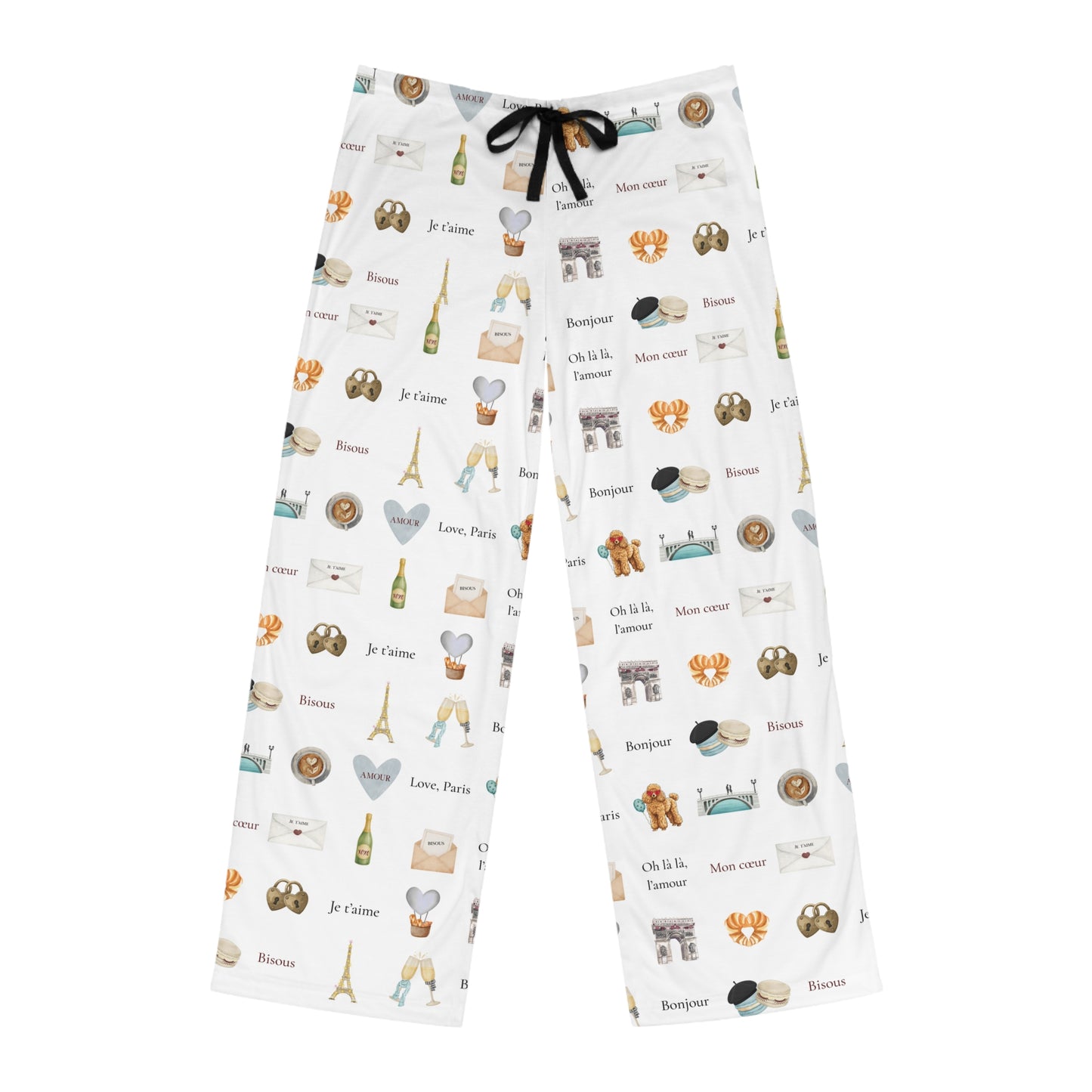 Men's Paris Valentines Day Inspired Pajama Pants
