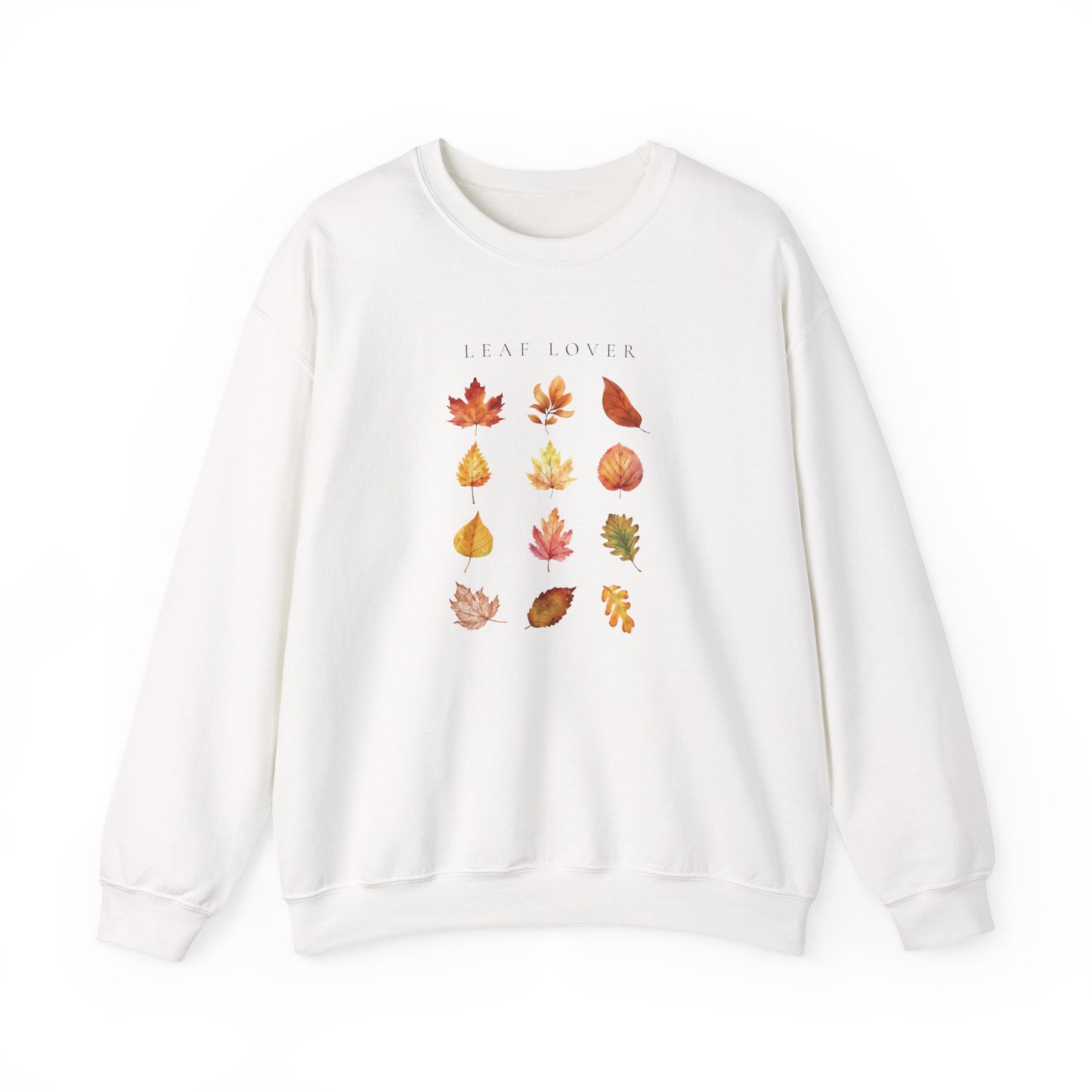 Leaf Lover-Fall & Autumn Vibes  Foliage-Inspired Leaf Peeping Theme Crew Neck Graphic Sweatshirt