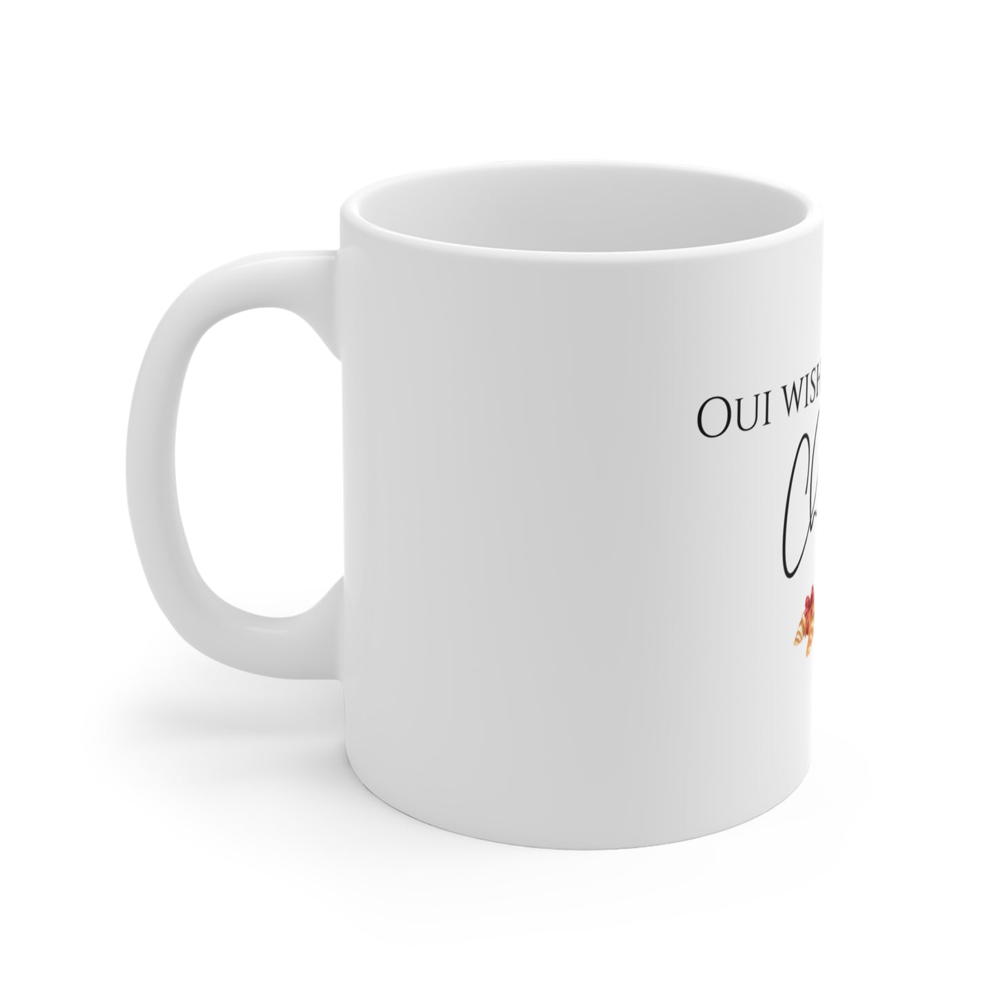 Oui Wish You a Merry Christmas Mug French-Inspired Holiday Mug