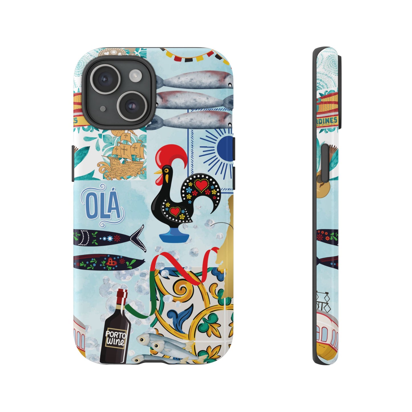 Portugal-Inspired Phone Case, Portugese Vibes, Travel Scene, Colorful Tough Case Phone Cover