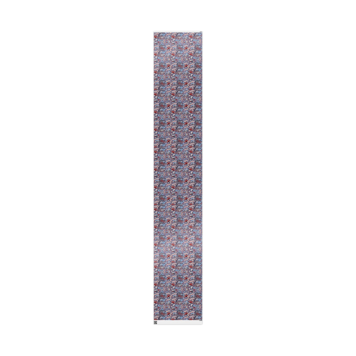 Oxford Mississippi Football Toile Wrapping Paper: Powder Blue and Red Gift Wrap