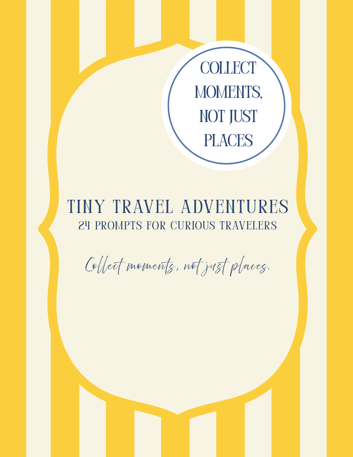 Tiny Travel Adventures Printable Journal – 24 Prompts for Curious Travelers (Digital Download)