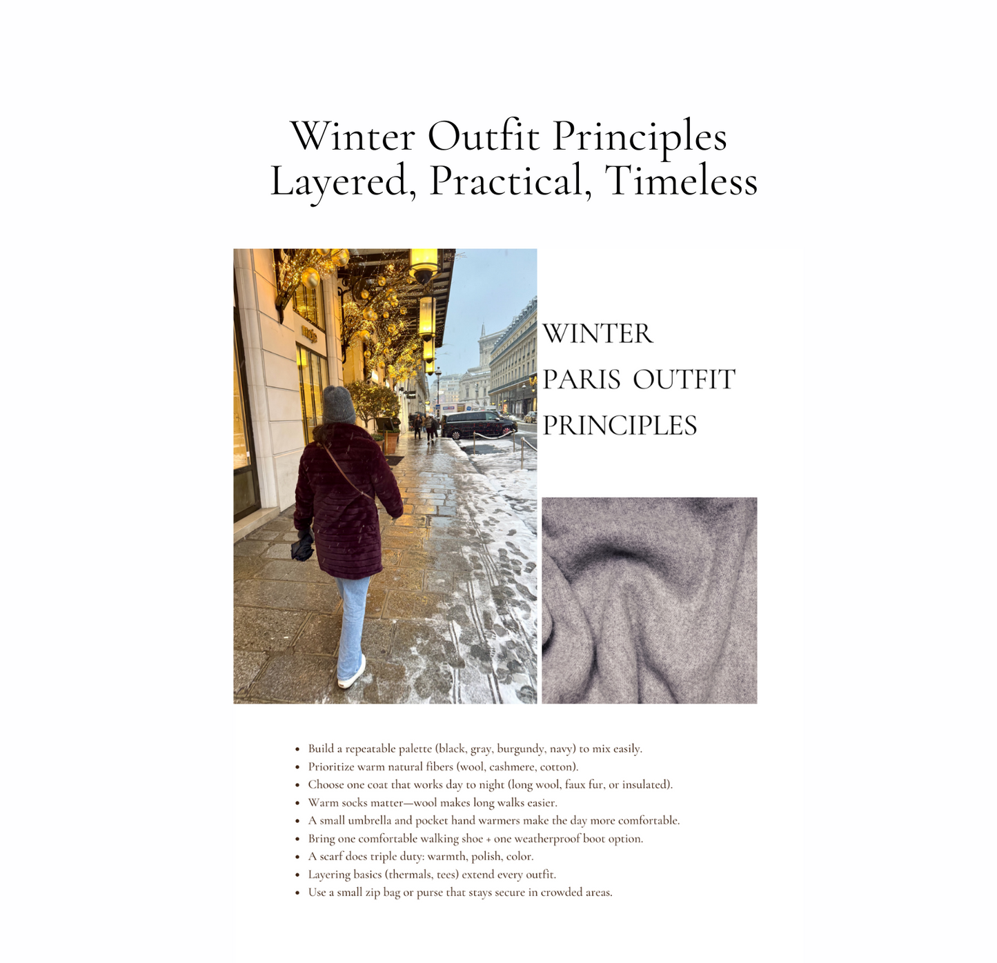 Paris in Winter — Curated Seasonal Companion